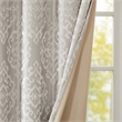 SunSmart Mirage Knitted Jacquard Damask Total Blackout Grommet Top Curtain Panel