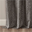SunSmart Mirage Knitted Jacquard Damask Total Blackout Grommet Top Curtain Panel
