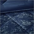 Intelligent Design Felicia Velvet Comforter Set in Navy