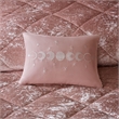 Intelligent Design Felicia Velvet Comforter Set in Blush