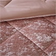 Intelligent Design Felicia Velvet Comforter Set in Blush