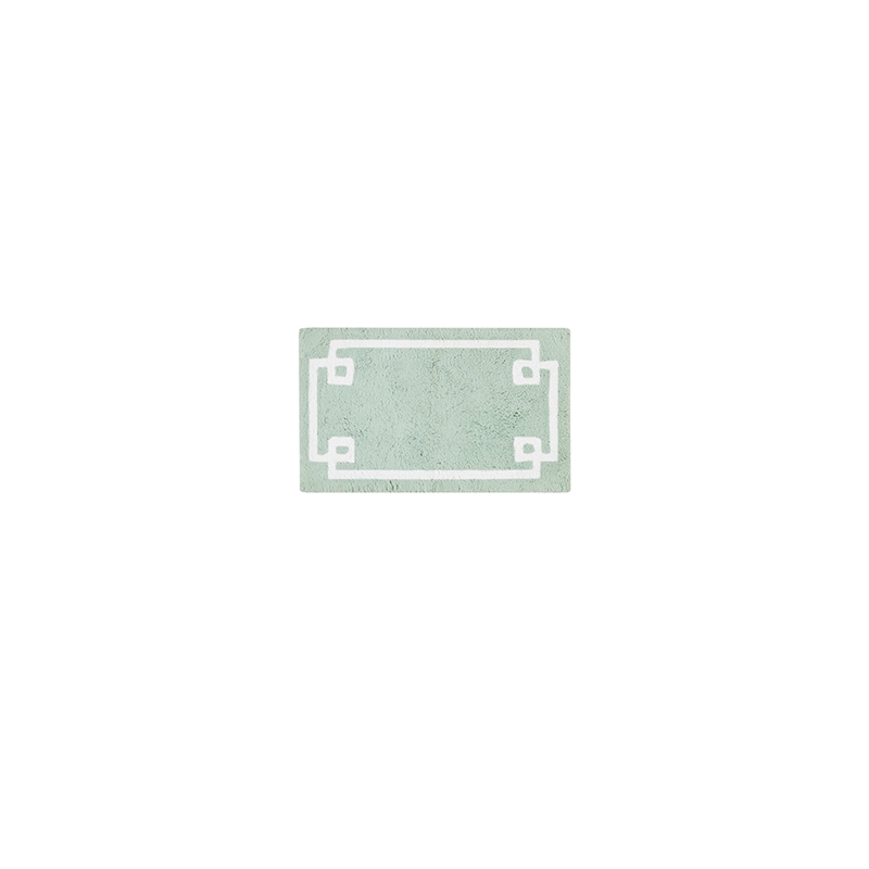 Madison Park Evan Cotton Tufted Bath Rug 24x40 in Seafoam