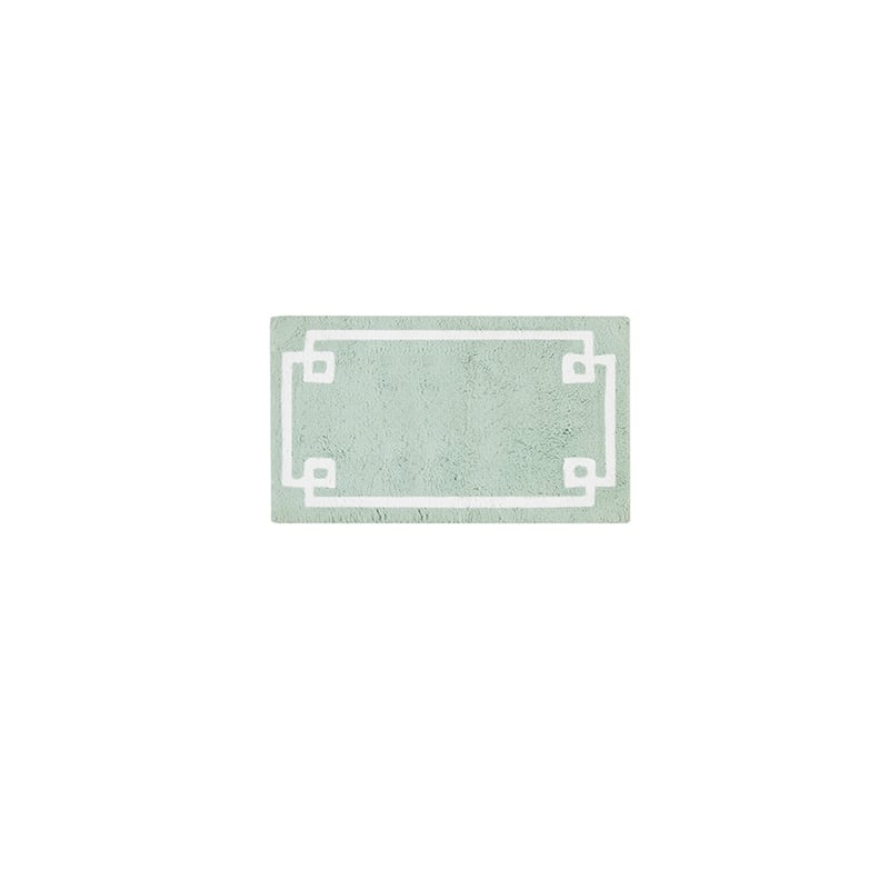 Madison Park Evan Cotton Tufted Bath Rug 24x40 in Seafoam