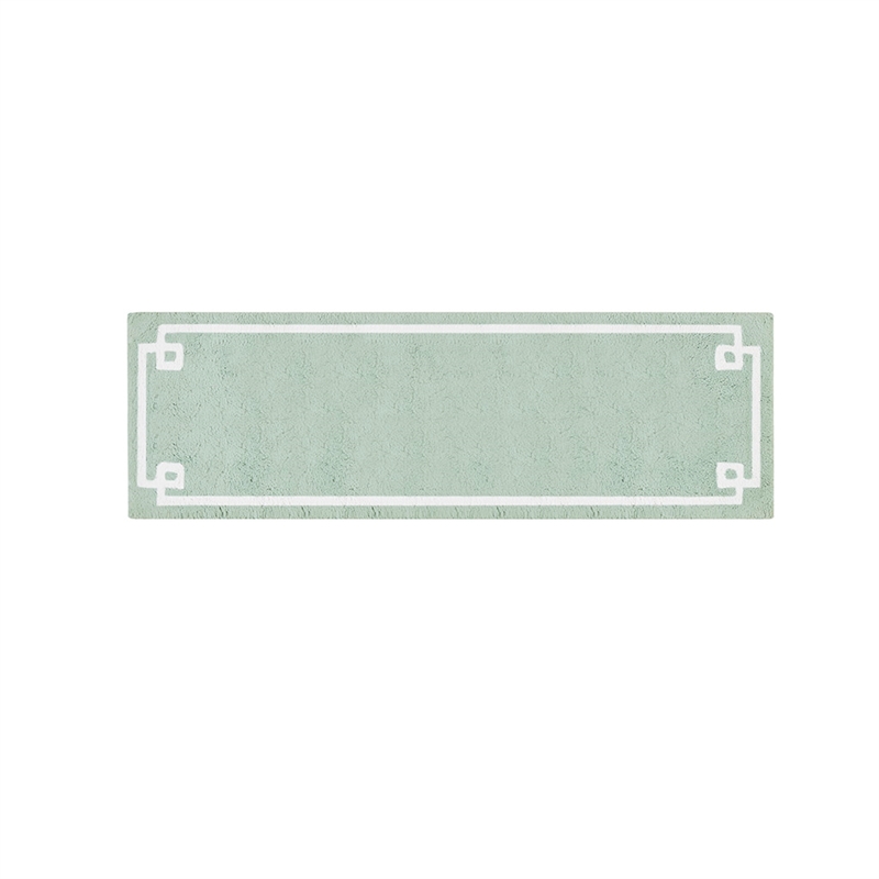 Madison Park Evan Cotton Tufted Bath Rug 24x40 in Seafoam