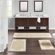 Madison Park Evan Cotton Tufted Bath Rug 24x40 in Taupe