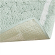 Madison Park Evan Cotton Tufted Bath Rug 24x72 in Seafoam