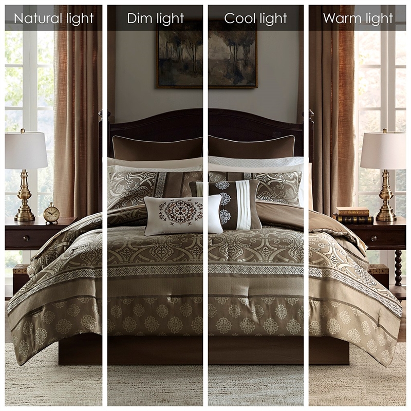 Madison Park Essentials Zara 16 Piece Comforter Set with 2 Bed Sheet Sets