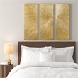 Madison Park Signature Sunburst Metallic Gold HandPainted Wall Decor 3 Piece Set