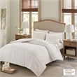 Madison Park Bahari 3-Piece Cotton Chenille Palm Comforter Set in Off White