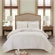 Madison Park Bahari 3-Piece Cotton Chenille Palm Comforter Set in Off White