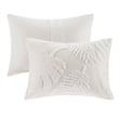 Madison Park Bahari 3-Piece Cotton Chenille Palm Comforter Set in Off White