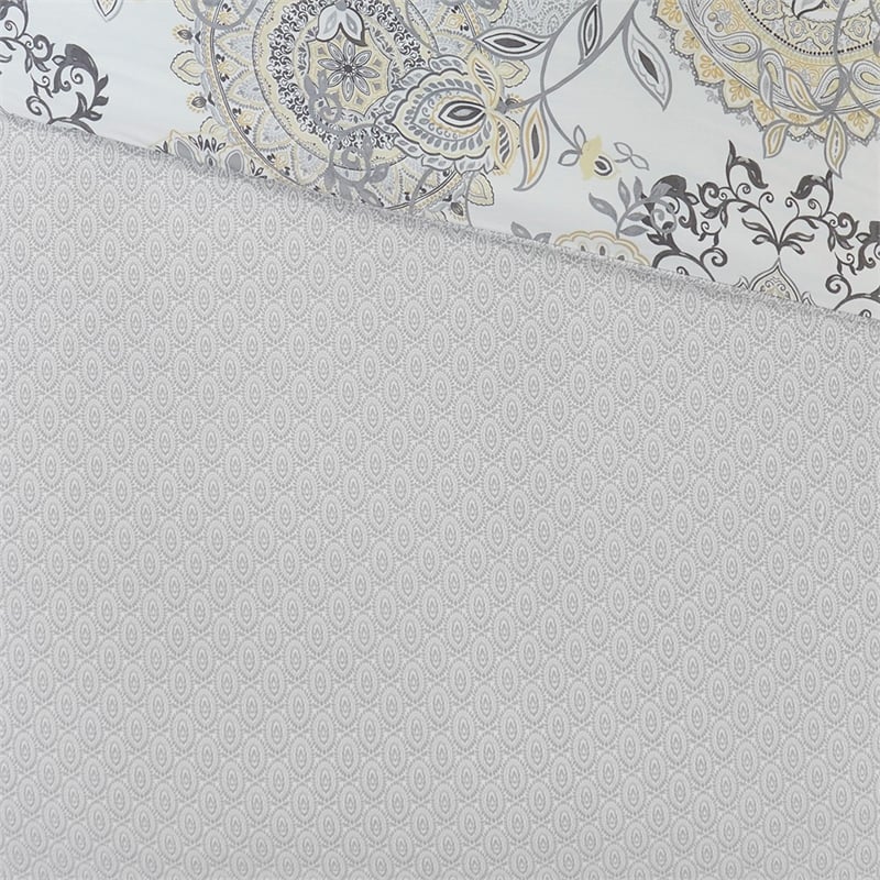 Madison Park Isla 8-Piece Cotton Floral Printed Comforter Set in Yellow