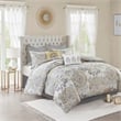 Madison Park Isla 8-Piece Cotton Floral Printed Comforter Set in Yellow