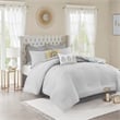 Madison Park Isla 8-Piece Cotton Floral Printed Comforter Set in Yellow