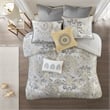 Madison Park Isla 8-Piece Cotton Floral Printed Comforter Set in Yellow