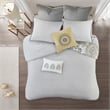 Madison Park Isla 8-Piece Cotton Floral Printed Comforter Set in Yellow
