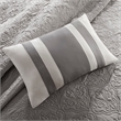 Madison Park Attingham 7-Piece Quilt Set with Euro Shams & Throw Pillows - Black