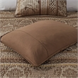 Madison Park Bellagio 6-Piece Jacquard Quilt Set with Throw Pillows - Brown/Gold