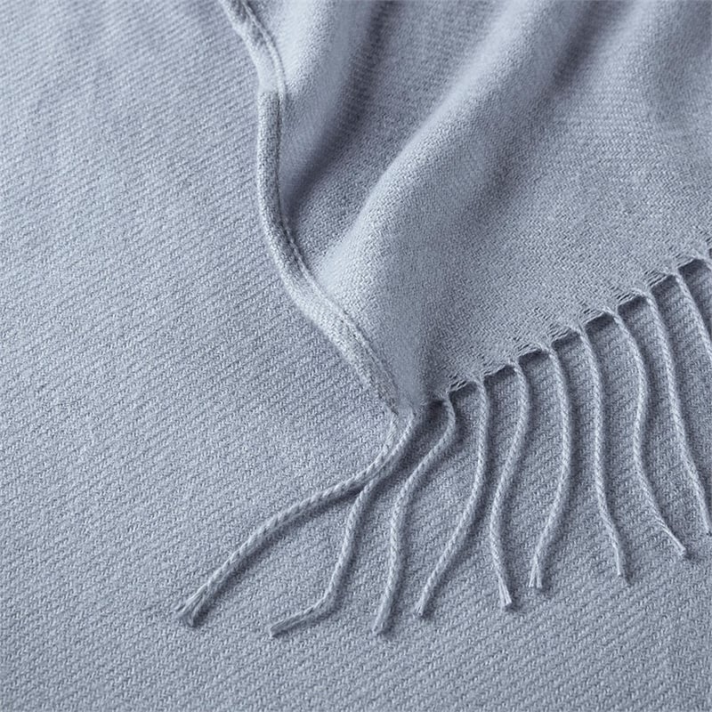 Madison Park Zennia 7-Piece Seersucker Comforter Set with Throw Blanket in Blue