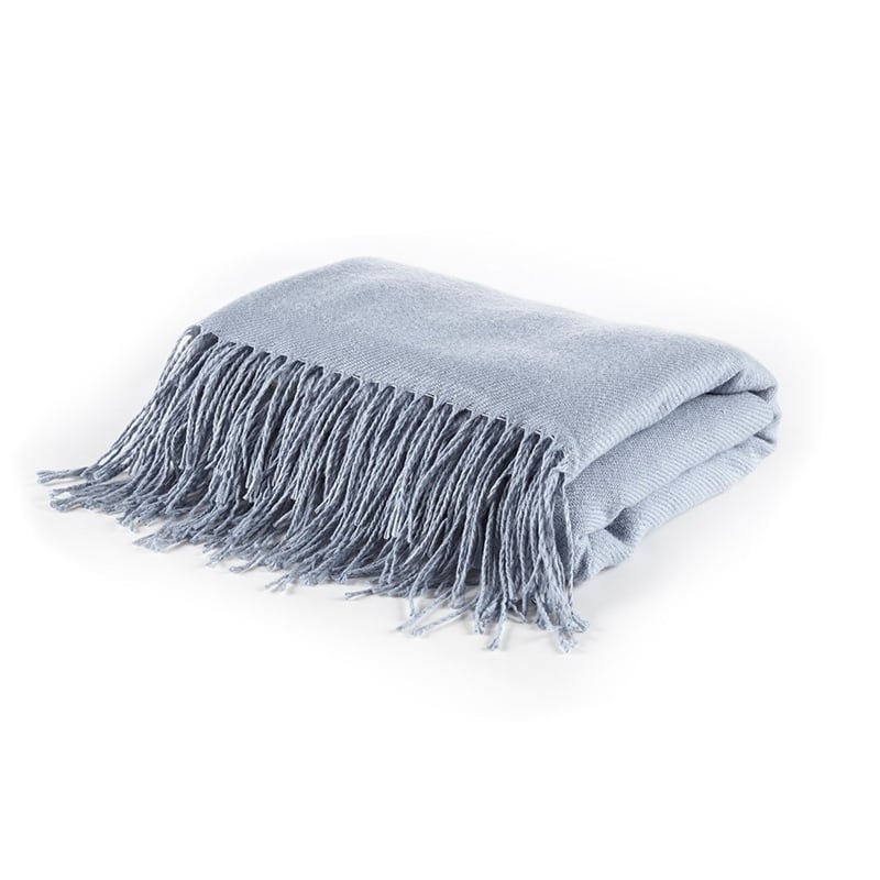 Madison Park Zennia 7-Piece Seersucker Comforter Set with Throw Blanket in Blue