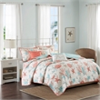 Madison Park Pebble Beach 6-Piece Cotton Quilt Set with Throw Pillows in Coral