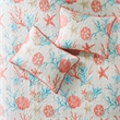 Madison Park Pebble Beach 6-Piece Cotton Quilt Set with Throw Pillows in Coral