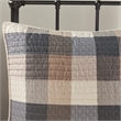 Madison Park Ridge 6-Piece Herringbone Quilt Set w/ Throw Pillows in Neutral