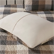 Madison Park Ridge 6-Piece Herringbone Quilt Set w/ Throw Pillows in Neutral
