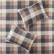 Madison Park Ridge 6-Piece Herringbone Quilt Set w/ Throw Pillows in Neutral
