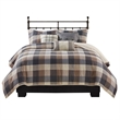 Madison Park Ridge 6-Piece Herringbone Quilt Set w/ Throw Pillows in Neutral