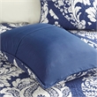 Madison Park Vienna 6-Piece Printed Cotton Quilt Set with Throw Pillows - Indigo