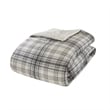 Woolrich Bernston Faux Wool to Faux Fur Comforter Set in Gray Plaid