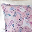 Urban Habitat Lola Unicorn Contemporary Cotton Duvet Cover Set in Pink