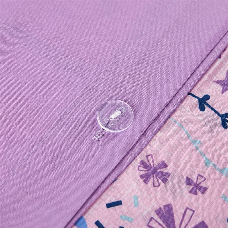 Urban Habitat Lola Unicorn Contemporary Cotton Duvet Cover Set in Pink