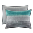 Madison Park Essentials Saben 8-Piece Quilt Set with Cotton Bed Sheets in Aqua