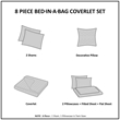 Madison Park Essentials Saben 8-Piece Quilt Set w/ Cotton Bed Sheets - Taupe