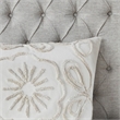 Madison Park Violette 3-Piece Cotton Chenille Duvet Cover Set in Ivory/Taupe