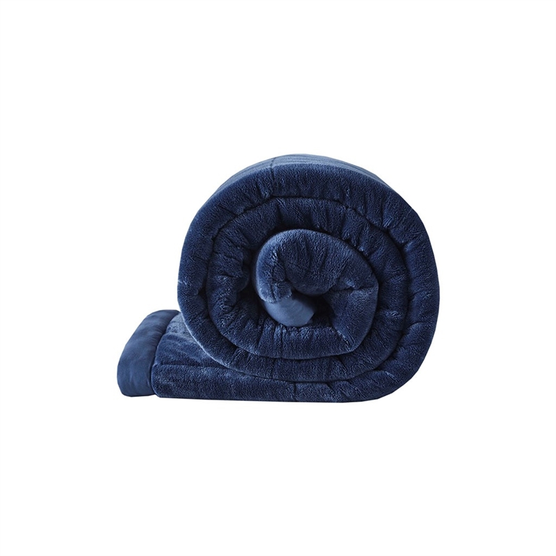 Madison Park Coleman HeiQ Smart Temperature Down Alternative Blanket - Navy