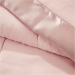 Madison Park Windom Fabric Down Alternative Blanket with Satin Trim in Blush