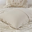 Madison Park Laetitia Cotton Medallion Fringe Coverlet Mini Set in Taupe