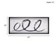 Madison Park Abstract Ambit Contrast Black Framed Graphic Wall Art in Black