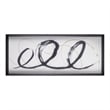 Madison Park Abstract Ambit Contrast Black Framed Graphic Wall Art in Black