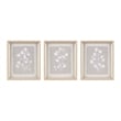 Madison Park Fair Florets Printed Framed Graphic 3 Piece Set in Beige