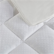 Croscill Signature Dobby Cotton Waterproof Mattress Pad in White Queen