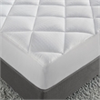 Croscill Signature Dobby Cotton Waterproof Mattress Pad in White Queen