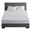 Croscill Signature Dobby Cotton Waterproof Mattress Pad in White Queen