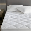 Croscill Signature Dobby Cotton Waterproof Mattress Pad in White King