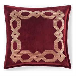 Croscill Classics Clermont European Pillow Sham in Burgundy 26x26&quot