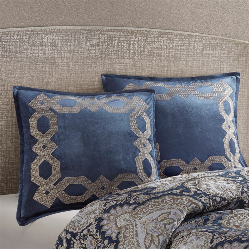 Croscill Classics Clermont European Pillow Sham in Navy 26x26