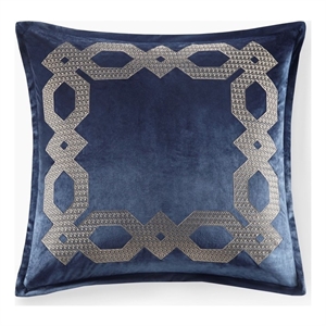 Croscill Classics Clermont European Pillow Sham in Navy 26x26&quot